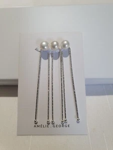 Amelie George Silver And Pearl Hairpins - Brand New - Picture 1 of 3