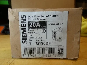Siemens Q120DF AFCI/GFCI Circuit Breaker - Picture 1 of 4