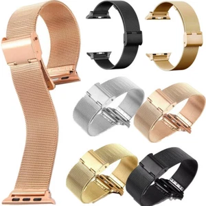 Correa de acero inoxidable correa de pulsera para Apple Watch iWatch Series 7 6 5 4 3 2 1 - Imagen 1 de 24