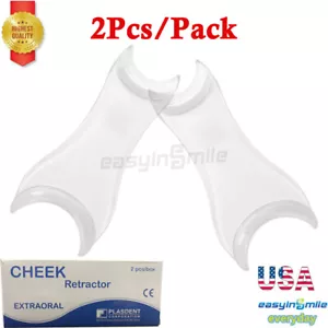 2Pcs Dental Sided Cheek Retractor Clear Orthodontic Mouth Lip Opener Easyinsmile - Picture 1 of 4