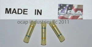 (25) Step Down Butt Connector 12-10 gauge to 16-14 gauge Vinyl Made in USA 14-16 - Picture 1 of 1