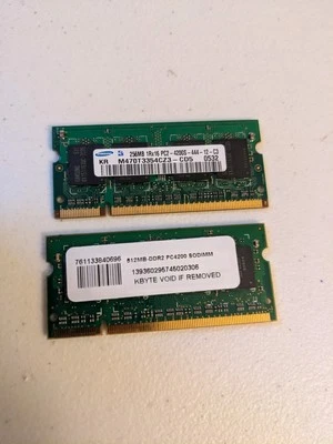 DDR2 Laptop Ram Memory 768 MB PC-4200 (533 MHz) Working - Image 1 of 2