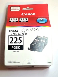 Canon 225 PGBK Black Ink Cartridge Genuine OEM 2 Pack - Bild 1 von 3