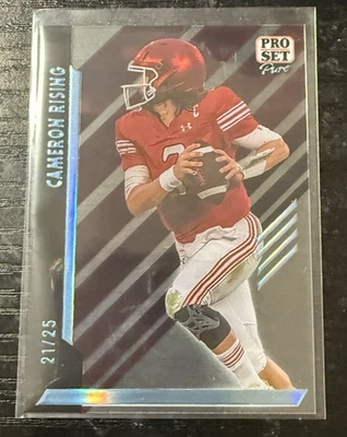 2024 Leaf Pro Set Pure Platinum 21/25 Cameron Rising #23 Utah Utes - Image 1 of 3