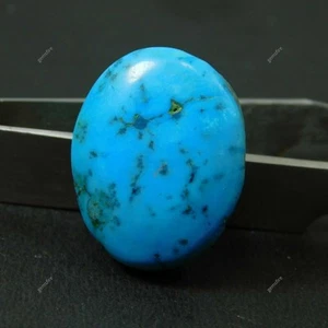 Arizona Corte Ovalado 40.20 Ct Natural Turquesa Azul Piedra Preciosa Suelta CERTIFICADA - Imagen 1 de 8