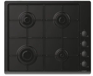 Candy chw6lbb piano cottura idea piano cottura, gas, 4 zone, nero, inox/lamiera, - Foto 1 di 5