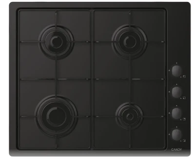 Candy chw6lbb piano cottura idea piano cottura, gas, 4 zone, nero, inox/lamiera, - Immagine 1 di 4