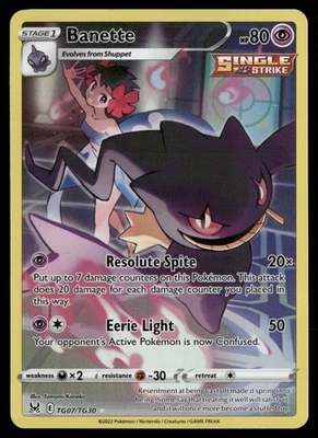 Banette SWSH11: Lost Origin Trainer Gallery TG07/TG30 Pokemon TCG - Image 1 of 2