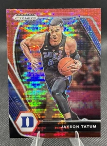2021 Panini Prizm Draft Picks #61 Jayson Tatum Red Pulsar - Bild 1 von 2