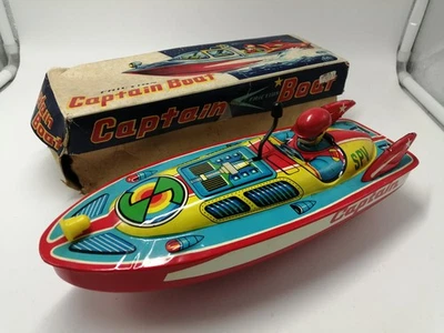 Atd Missile Boat Tin Vintage JPN Limited Edition Tin Toys Rare Animation Model V - Image 1 of 4