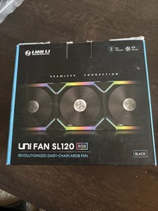 Lian Li Uni wentylator SL-INF 120 ARGB PWM, 120mm, czarny, 3-pak, otwarte pudełko - Zdjęcie 1 z 4