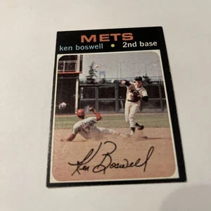 1971 Topps Ken Boswell New York Mets VG # 492 - Picture 1 of 2