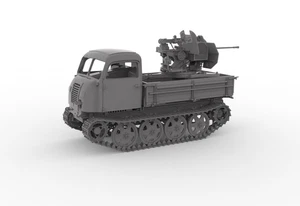 3D Printed 1/72 German RSO/1 FLAK 38mm Tracked Tractor Unpainted Model Kit NEW - Picture 1 of 2
