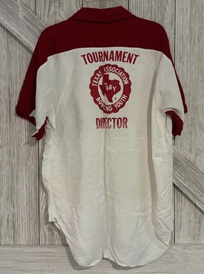 Vintage 1950’s Men’s Swingster Loop Collar Medium Texas Tournament Bowling Shirt - Image 1 of 4
