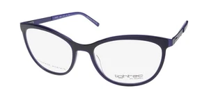 NEW LIGHTEC 8253L EYEGLASSES PLASTIC WOMENS FRANCE 54-17-140 PURPLE FULL-RIM CAT - Picture 1 of 8
