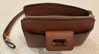 Bandolera Spartina 449 Lindsey Teléfono Sillín Marrón $198 Usada en Excelente Condición Foto 1 de 4