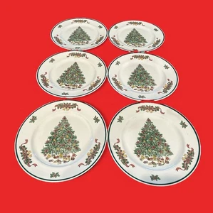 Johnson Brothers England Viktorianisch Weihnachten Set 6 Essteller 10,25" EUC - Bild 1 von 4