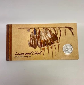 2004 Lewis & Clark Coinage & Currency Coin/Medal Set w/ $10 Bison Note & Stamps - Picture 1 of 8