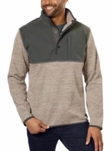 GH Bass & Co Explorer Sweater Honeycomb Fleece Quarter Snap Pullover Outdoor XXL - Picture 1 of 6