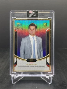 2024 Topps Now Rookie Campaign Drake Maye RC Drafted 3rd Overall Blue 51/75 #11 - Picture 1 of 2