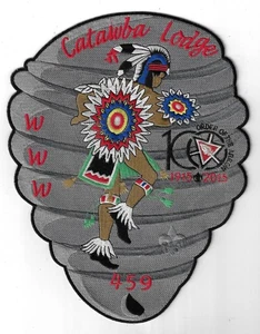 Catawba Lodge 459 1915-2015 Flap BLK Bdr Mecklenburg County NC - Picture 1 of 1