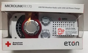 Nuovo! Eton Microlink FR170 Radio di Emergenza Multiuso Croce Rossa Americana, Bianco - Foto 1 di 4