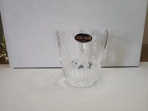 Made In U.S.A Bleikristall Mini Vase "DePlomo" gebraucht. - Bild 1 von 8