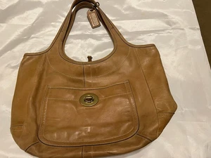 Vintage Coach Tasche hellbraun - Bild 1 von 10