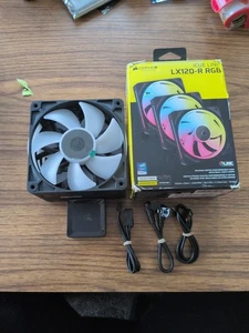 CORSAIR iCUE LINK 3x LX120 RGB 120mm PWM (NOT Reverse Fans) - Picture 1 of 16