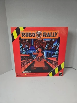 Robo Rally Board Game Wizards of the Coast 1994 99.9% complete box wear WOTC - Image 1 of 4