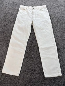 Jeans Levi's 550 1995 vintage 34x30 pestaña naranja blanco marfil hechos en EE. UU. - Imagen 1 de 7