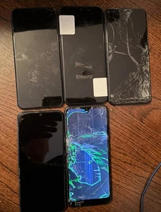Lote de 5 teléfonos celulares ATT Motivate 2 (rotos) envío rápido piezas usadas justas - Imagen 1 de 2