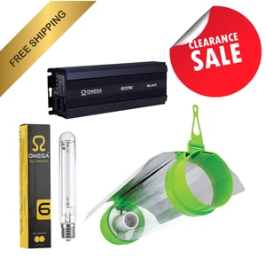 LUMii Omega 600W Digital Ballast Light Kit 5" Cool Tube Reflector HPS Bulb - Picture 1 of 2
