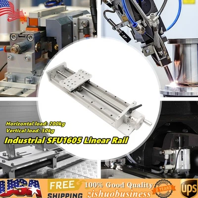 Mesa deslizante manual 400 mm SFU1605 tornillo de bola actuador de etapa lineal con bloqueo EE. UU. Foto 1 de 4