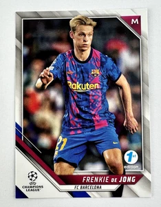 Frenkie de Jong 2021-22 Topps UEFA Champions League #8 Barcelona 1st Edition - Picture 1 of 3
