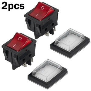Interruptor basculante iluminado de 2 piezas y perfecto para máquinas de limpieza de alfombras - Imagen 1 de 12
