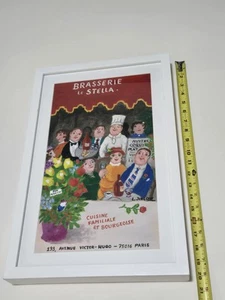 LENNART JIRLOW (1936-2020) Swedish Artist Framed Print "Brasserie Le Stella" - Picture 1 of 11