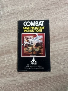 Atari 2600 Game Manual Only Combat - Picture 1 of 2