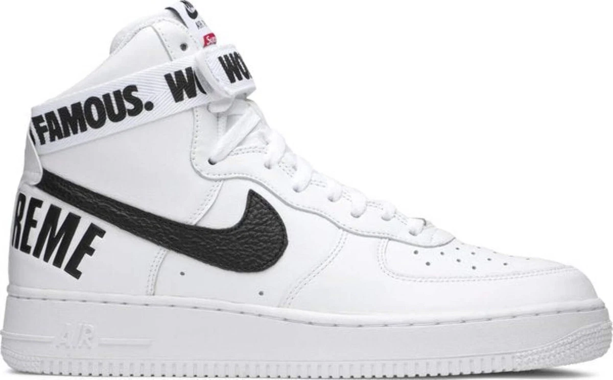 Nike Supreme x Air Force 1 Supreme High White for Sale