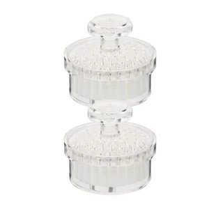 2 Pcs Cleansing Brush Facial Skin Scrubber Dry Brushing Face Brushes for - Picture 1 of 12