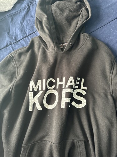 Felpa con cappuccio michael kors bianca e nera