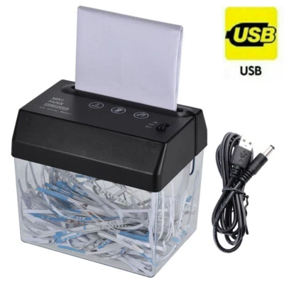 MARKENLOS Aktenvernichter Partikelschnitt Home Office Papier Schredder Shredder Reißwolf