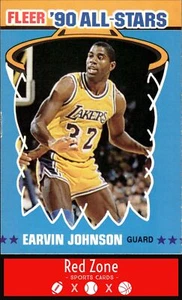 1990-91 Fleer AS - #4 Earvin Johnson NM. Menge - Bild 1 von 2