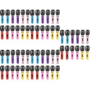 60 pcs Inflatable Microphone Toys Fake Inflatable Microphone Prop for Party - Picture 1 of 12