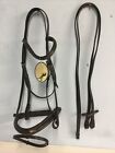 Equidor Fancy Stitched  Bridle & Reins, Extra Full Size, Black, New.(Ref: 7Y)