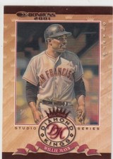 Willie Mays 2001 Donruss AT Diamond Kings Studio Series 1468/2500