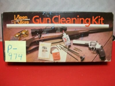 VINTAGE KLEEN BORE HANDGUN CLEANING KIT IN ORIGINAL FACTORY PKG. & CASE VGCFA - Image 1 of 4
