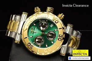 RARE Invicta Men SUBAQUA NOMA I 47mm Chrono Swiss EMERALD Green Dial 2 Tone Watc - Bild 1 von 10