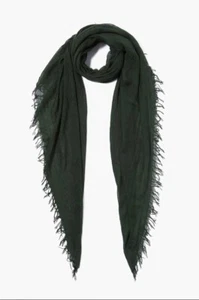 NEW! Chan Luu Soft Cashmere & Silk Scarf Wrap Solid KOMBU GREEN BRH-SC-140 - Picture 1 of 2