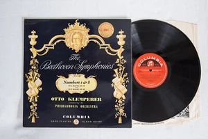 Beethoven Symphonies Nos. 1 and 8 Klemperer SAX 2318 Stereo LP Red Semi Label EX - Picture 1 of 11